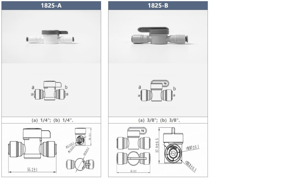 Name: Back Flush Ball Valve

Model: 1825