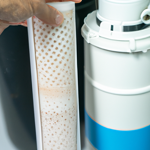 where is the sediment filter on a water softener
